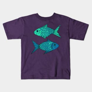 2 Blue Fish Kids T-Shirt